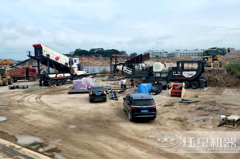 移動顎破加移動圓錐破是常見硬石料加工組合
