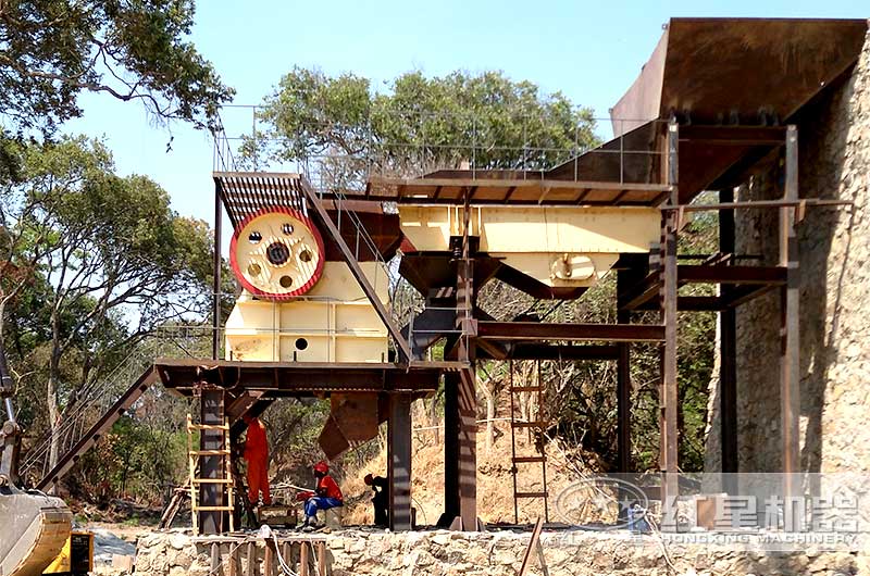 600x900顎式破碎機現場實拍 600x900顎式破碎機現場實拍