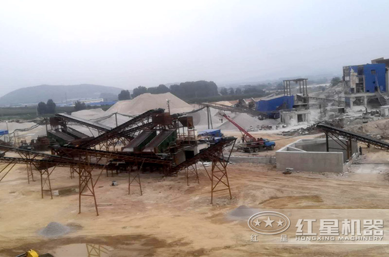 大型砂石廠加工現場