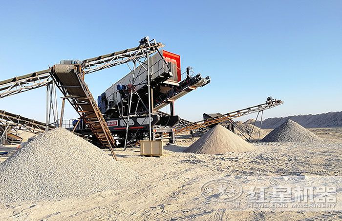 移動(dòng)制沙生產(chǎn)線流程