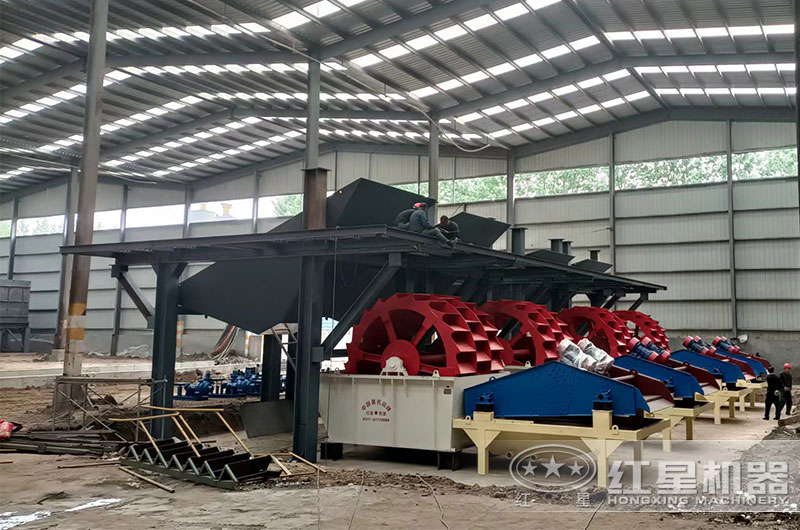 紅星洗砂機聯合使用現場 紅星洗砂機聯合使用現場