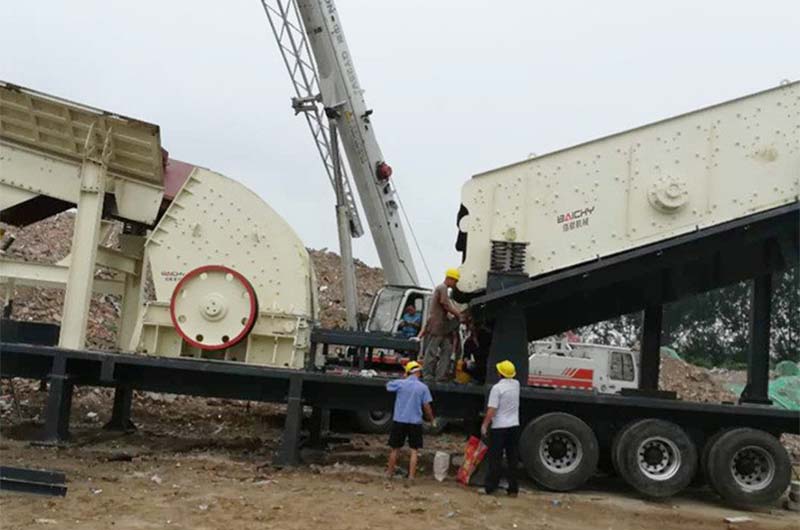 三合一移動式破碎機實拍