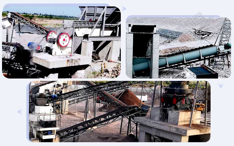 1060顎式破碎機一破鐵礦石現場圖