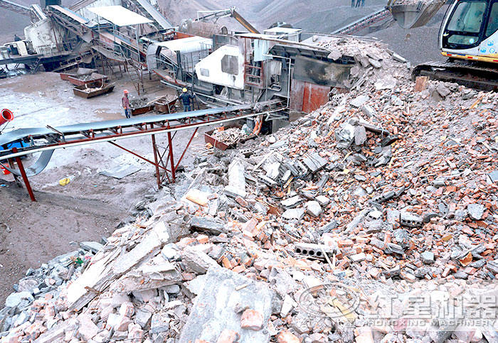 建筑垃圾處理生產加工廢棄磚塊