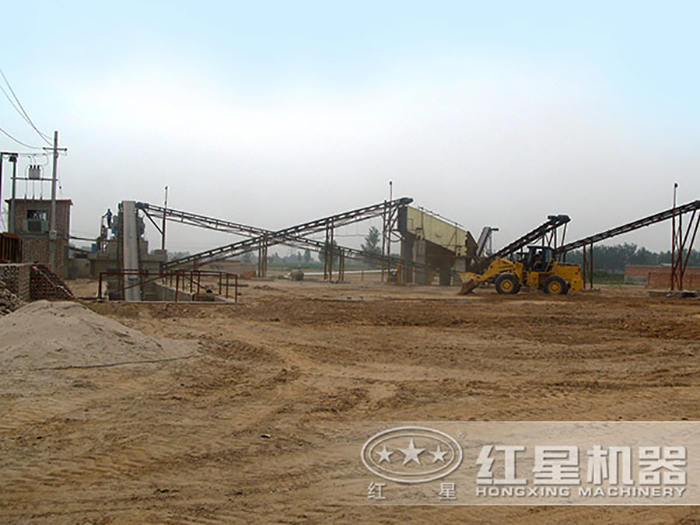 石英石制砂生產線安裝現場