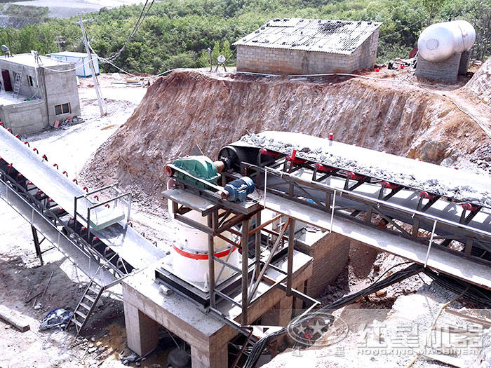 單缸圓錐破碎機破碎現(xiàn)場