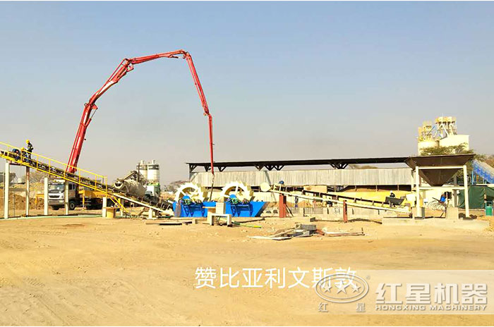 紅星機(jī)器為贊比亞客戶配置的生產(chǎn)線