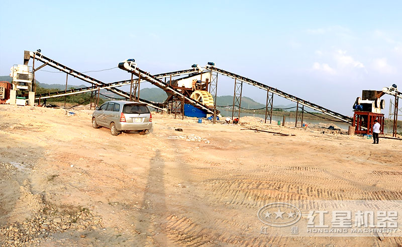 比較簡(jiǎn)單的制砂生產(chǎn)線 比較簡(jiǎn)單的制砂生產(chǎn)線