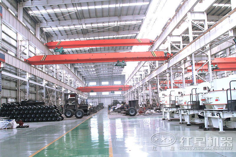 紅星機器制沙設備生產車間