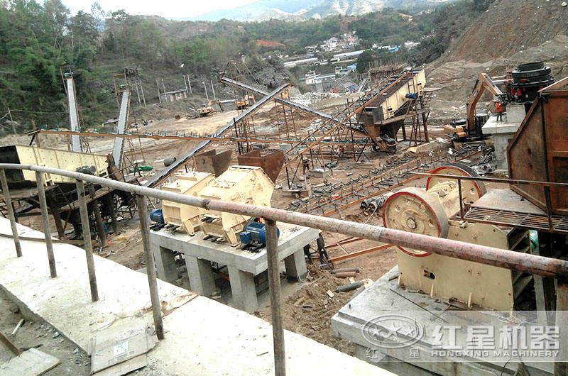 公路碎石生產線生產現場 公路碎石生產線生產現場