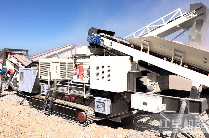 履帶移動制砂機 履帶移動制砂機，遠程遙控就能完成石料磨成沙子作業