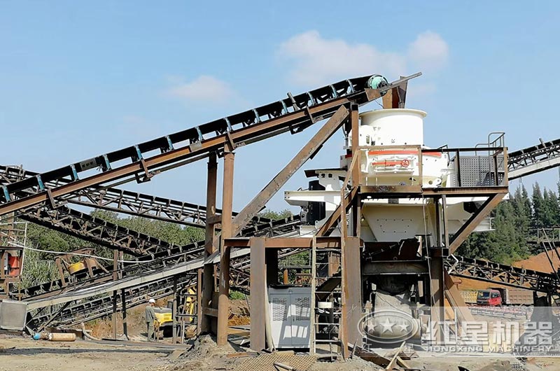 鵝卵石磨砂機使用現場圖 鵝卵石磨砂機使用現場圖