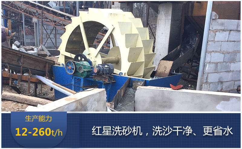輪斗洗砂機現(xiàn)場