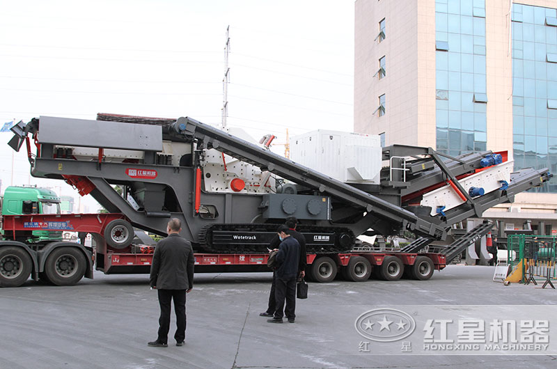 移動式粉碎沙一體機發貨