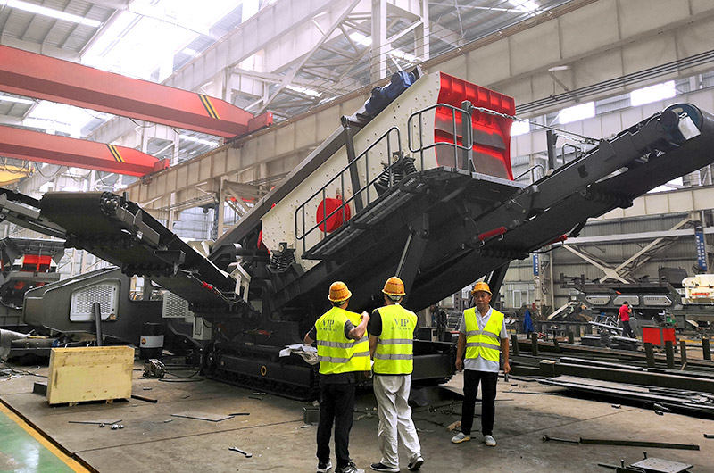 客戶來廠參觀考察移動(dòng)振動(dòng)篩沙機(jī)