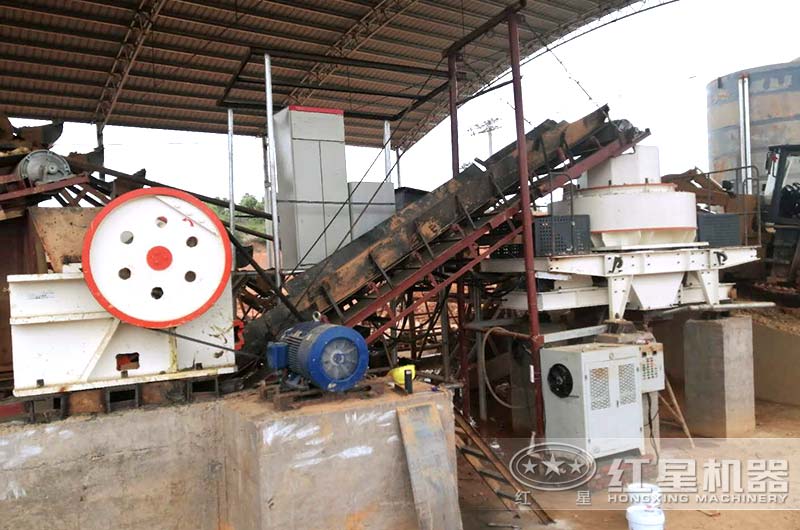 顎破+圓錐破+制砂機生產線