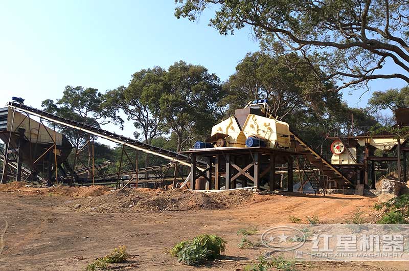 反擊式破碎機作業現場