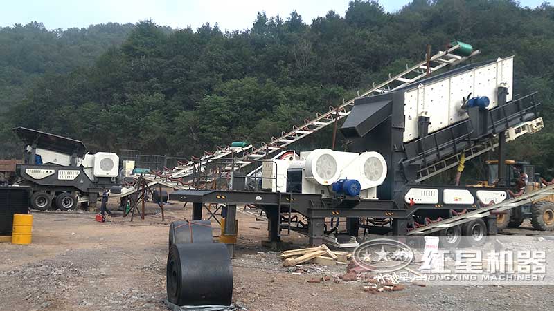 煤矸石制砂機器現場二