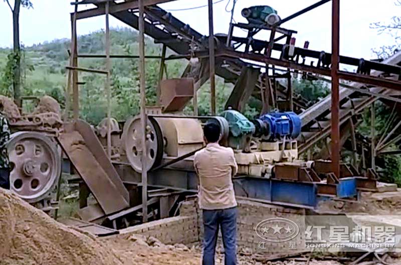 河南干粉砂漿制砂機現場實拍