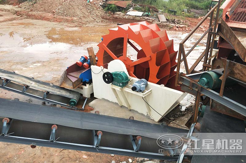 小型洗砂機客戶安裝現場 小型洗砂機客戶安裝現場