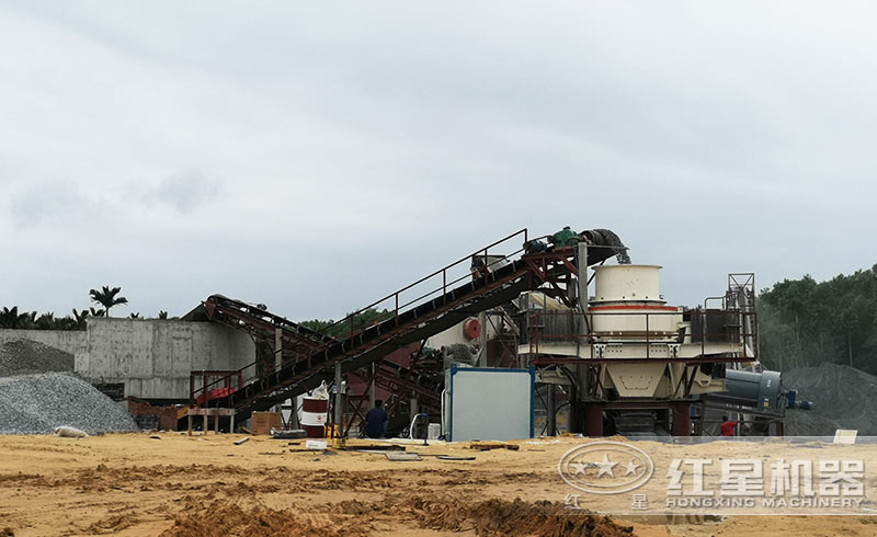 VSI-1140沖擊式破碎機現場實拍