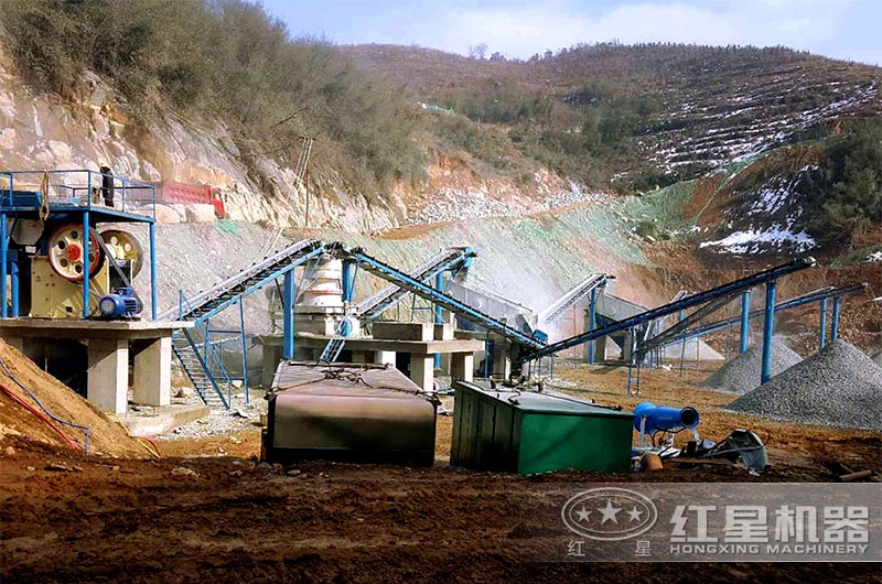 砂石同出制砂生產線現場