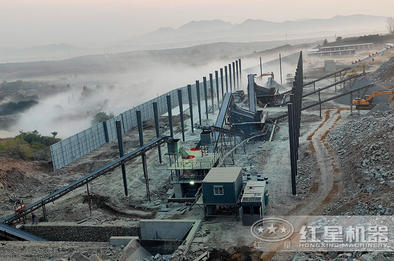 大型石子加工生產客戶現場
