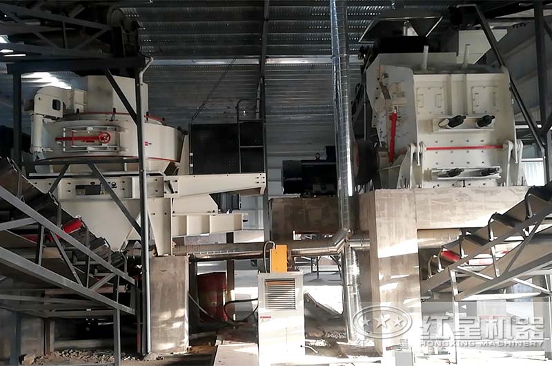 時產100噸砂石生產線現場