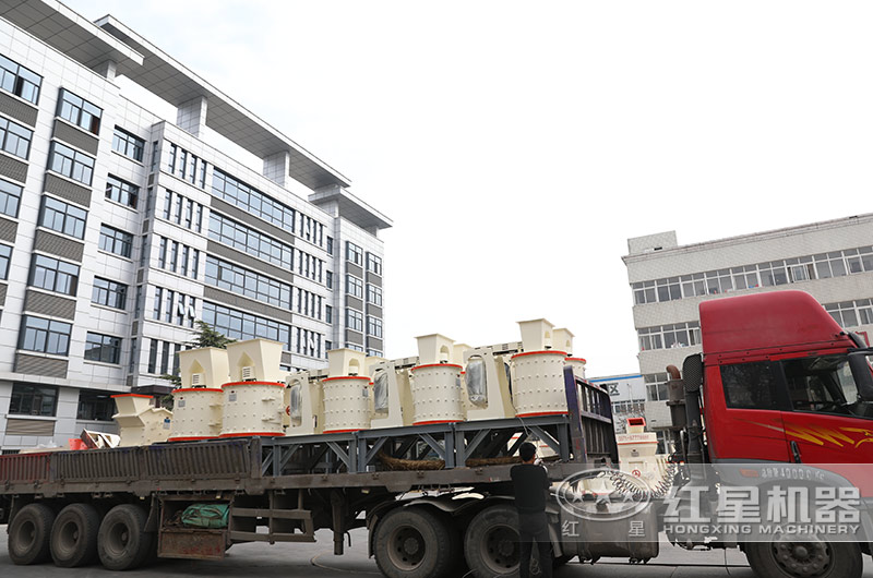 復合式制砂機生產現場