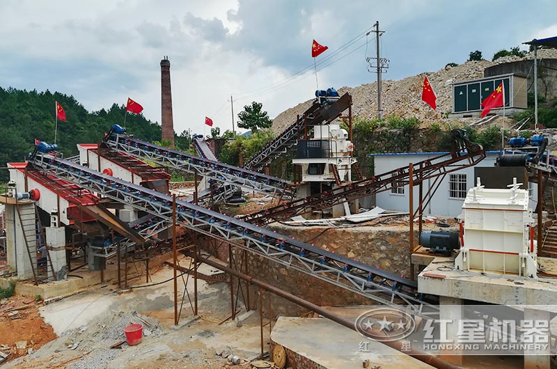 大型石料打沙生產線客戶現場實拍 大型石料打沙生產線客戶現場實拍