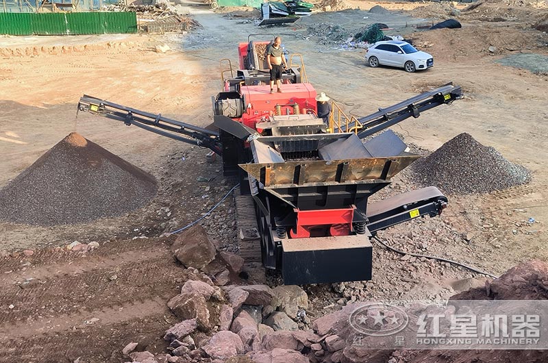 移動(dòng)式破碎站建筑垃圾破碎現(xiàn)場(chǎng) 移動(dòng)式破碎站建筑垃圾破碎現(xiàn)場(chǎng)