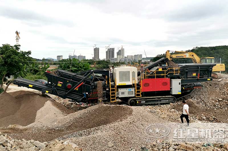 移動式建筑垃圾處理生產線 移動式建筑垃圾處理生產線