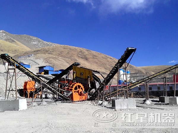 客戶洗砂現(xiàn)場