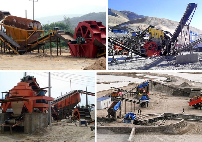 洗砂機現場作業圖