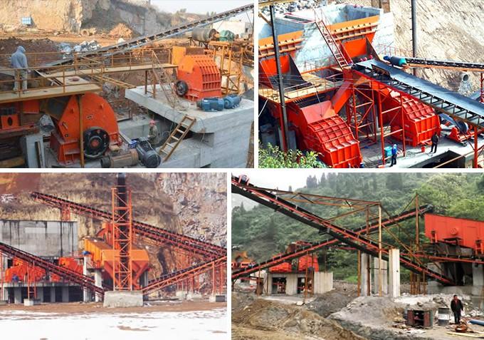 錘式破碎機客戶現場作業圖