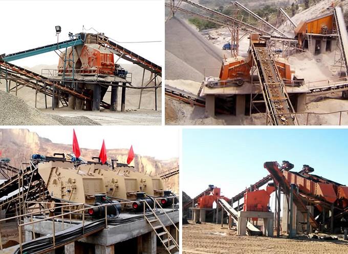 鋯英砂1214、1315反擊破碎機現(xiàn)場圖