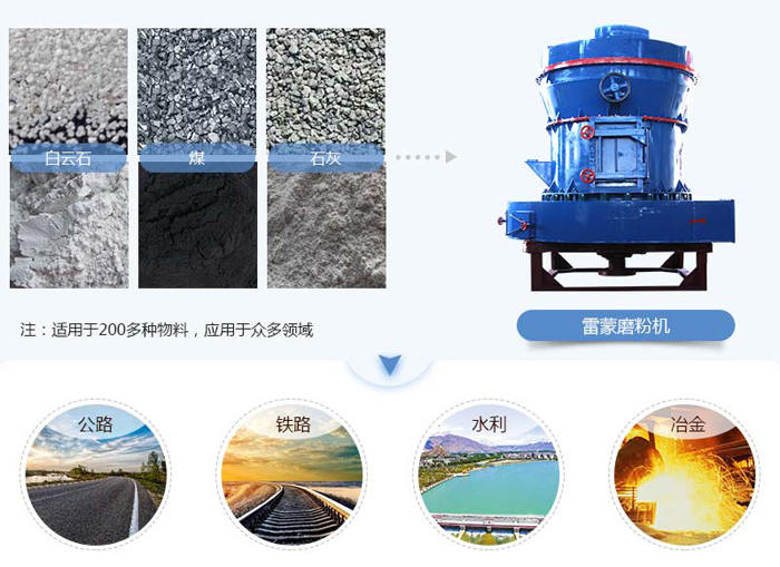 雷蒙磨粉機適用二百多種物料的磨粉作業 