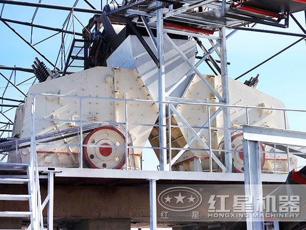 紅星PF-1320反擊式碎石機現場作業 紅星PF-1320反擊式碎石機現場作業