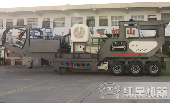 HX輪胎顎破移動破碎站廠區發貨圖