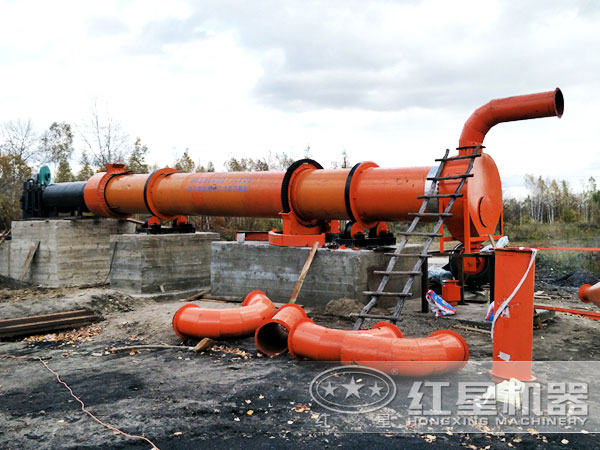 煤灰烘干機(jī)現(xiàn)場(chǎng)作業(yè)