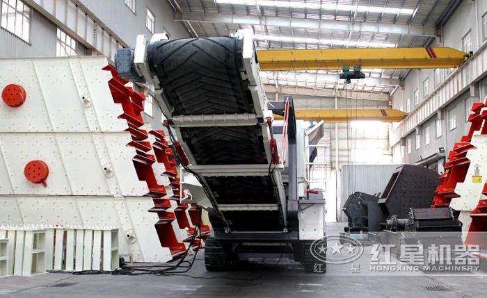 履帶移動嗑石機廠區圖