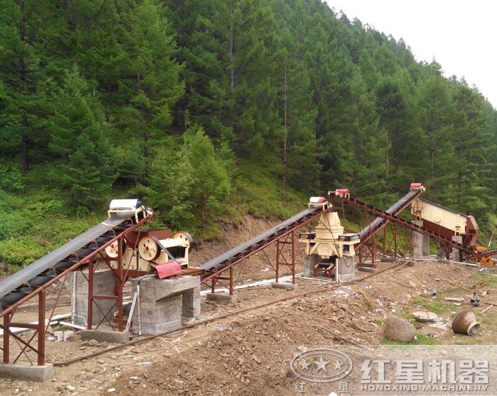 成套砂石生產線設備現場 成套砂石生產線設備現場