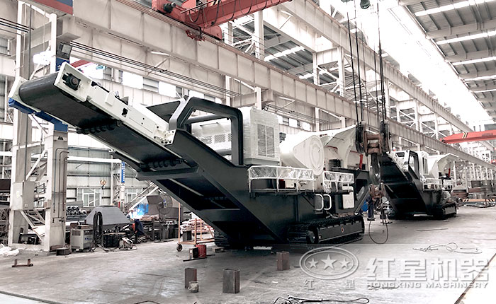 移動破碎站標準化的生產(chǎn)車間