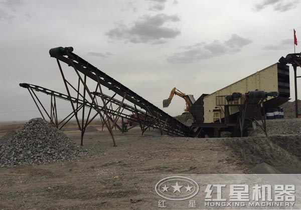 花崗巖碎石生產(chǎn)線客戶現(xiàn)場(chǎng)