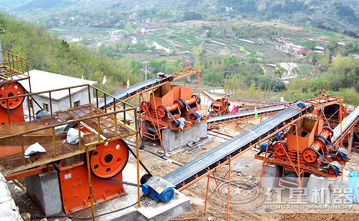 環保石料粉碎現場 環保石料粉碎現場