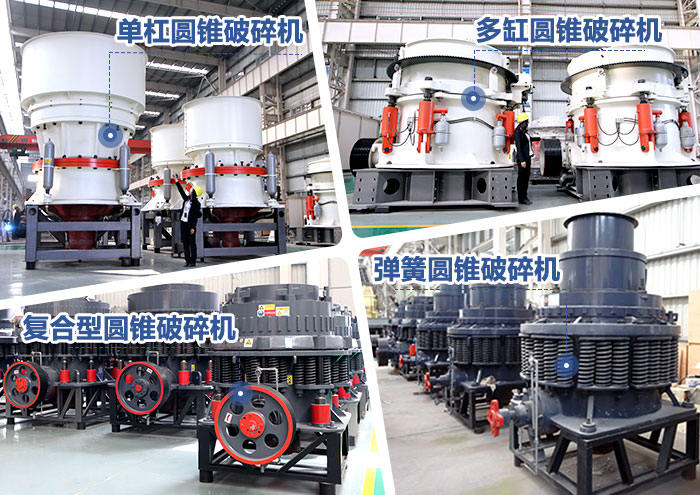 多個不同類型的圓錐破