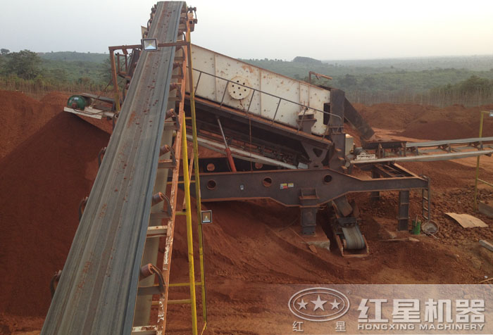 移動篩分站篩分現場