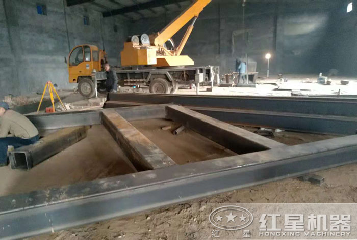 破碎生產線安裝現(xiàn)場