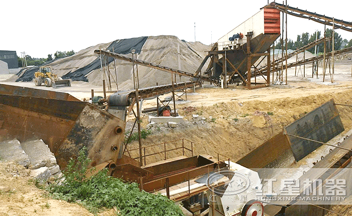 山東濰坊破碎生產線現場