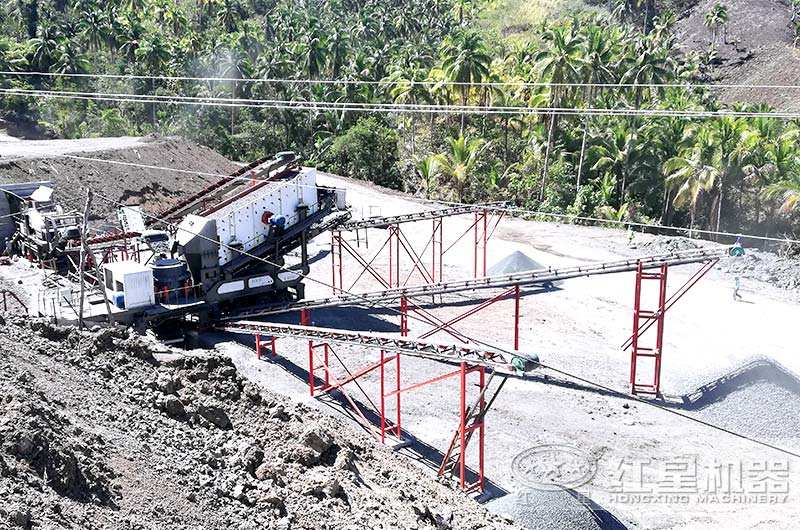 輪胎式的建筑垃圾破碎站